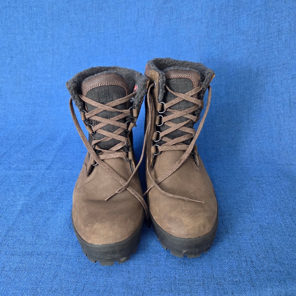 Timberland A1UBK Waterproof Spruce Mountain Brown Leather Primaloft‎ 200g Sz 9.5